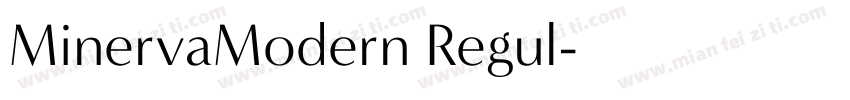 MinervaModern Regul字体转换